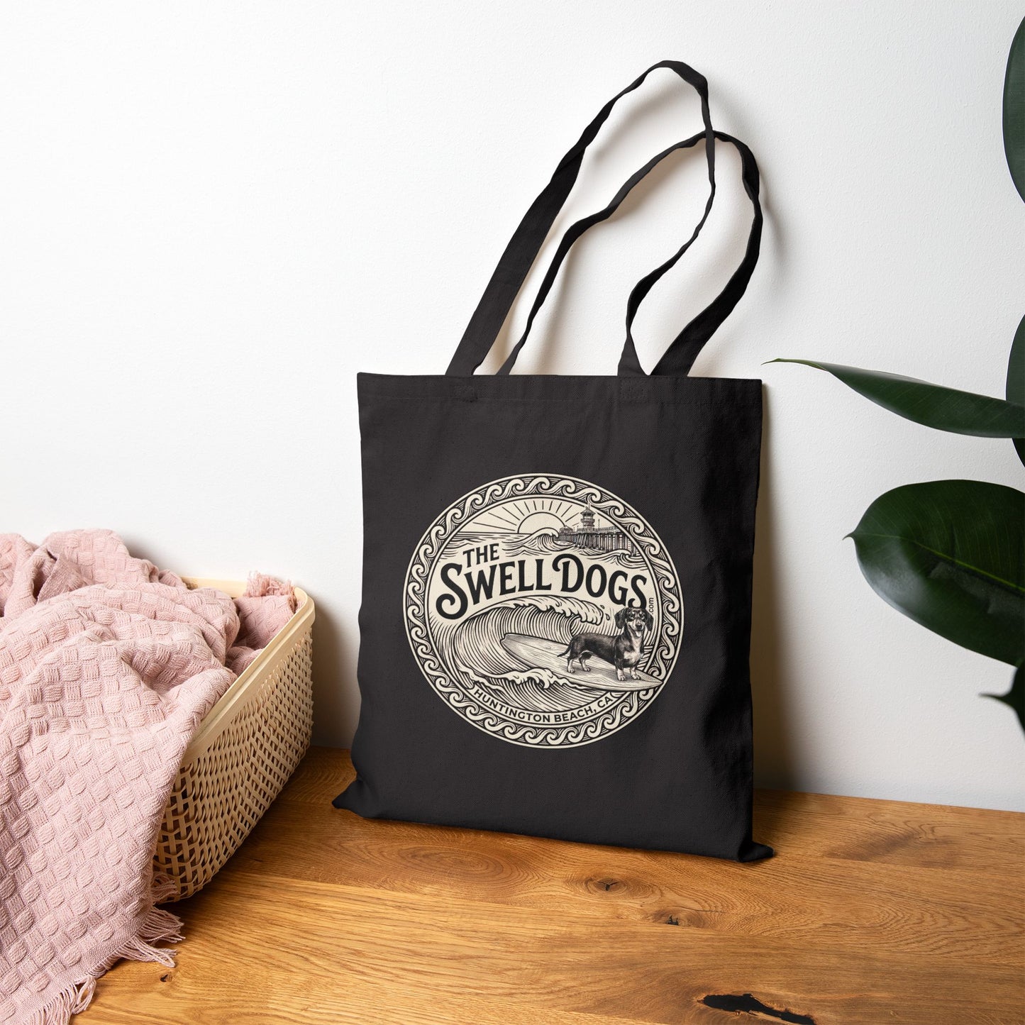 Dachshund Swell Dogs Beach Tote