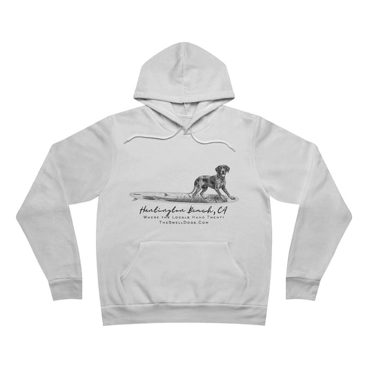 German Shorthaired Pointer Point Break Surfboard HB Edition Pullover Hoodie