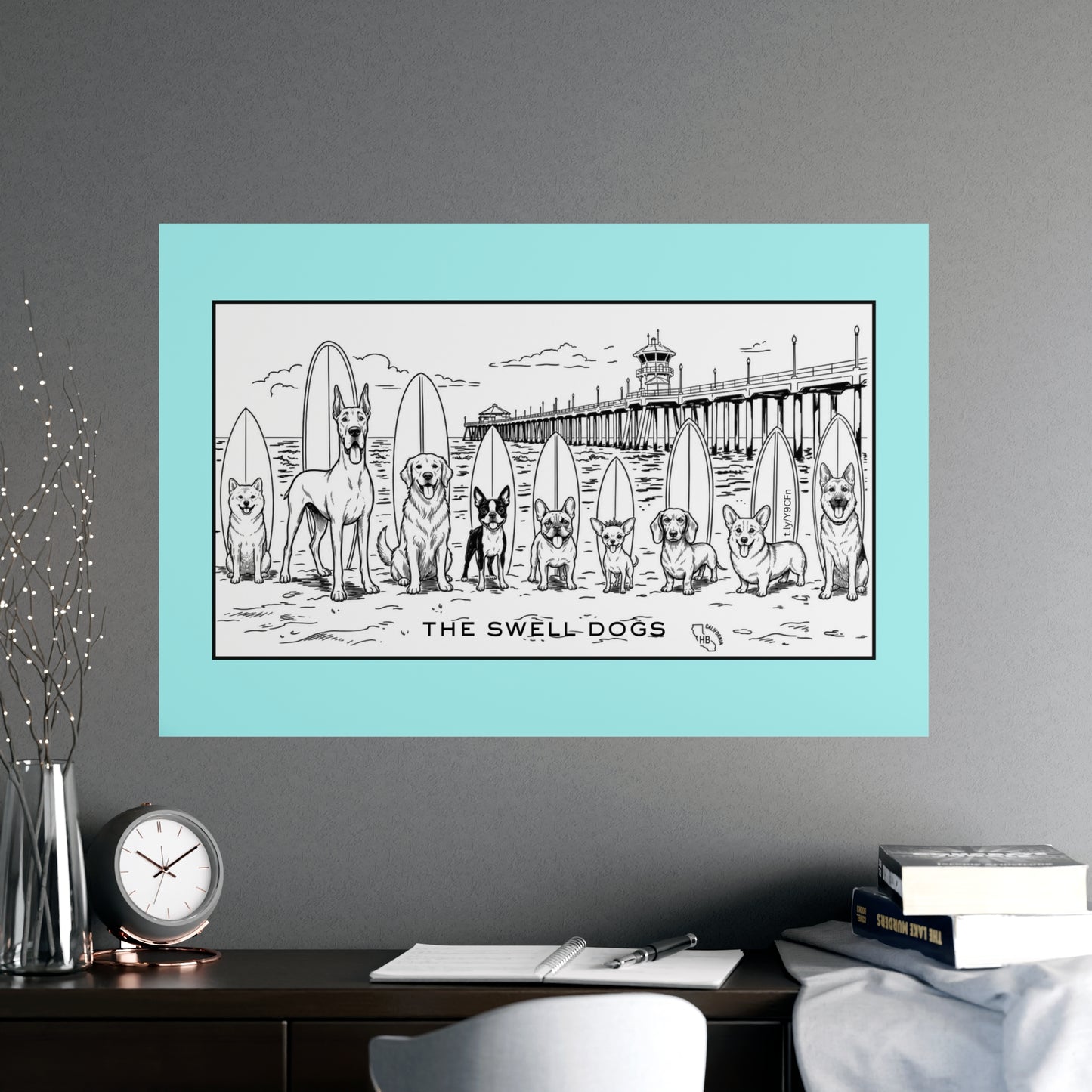 The Swell Dogs Heat One Matte Art Poster