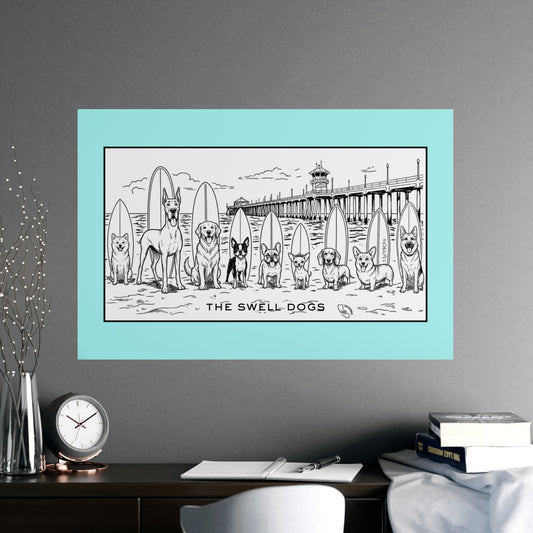 The Swell Dogs Heat One Matte Art Poster
