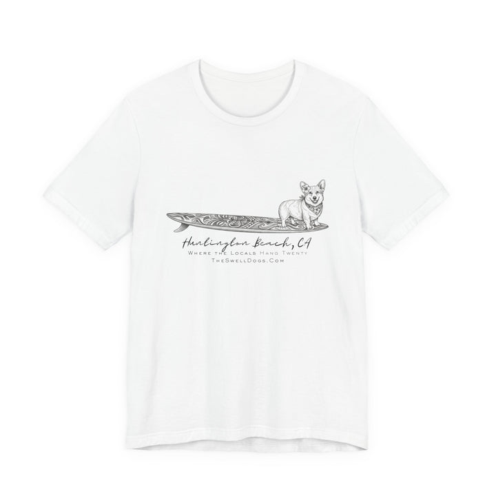 Corgi Tiki Surfboard HB Edition T-shirt