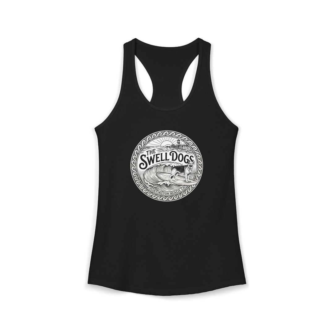German Shepherd Swell Dogs Racerback Tank