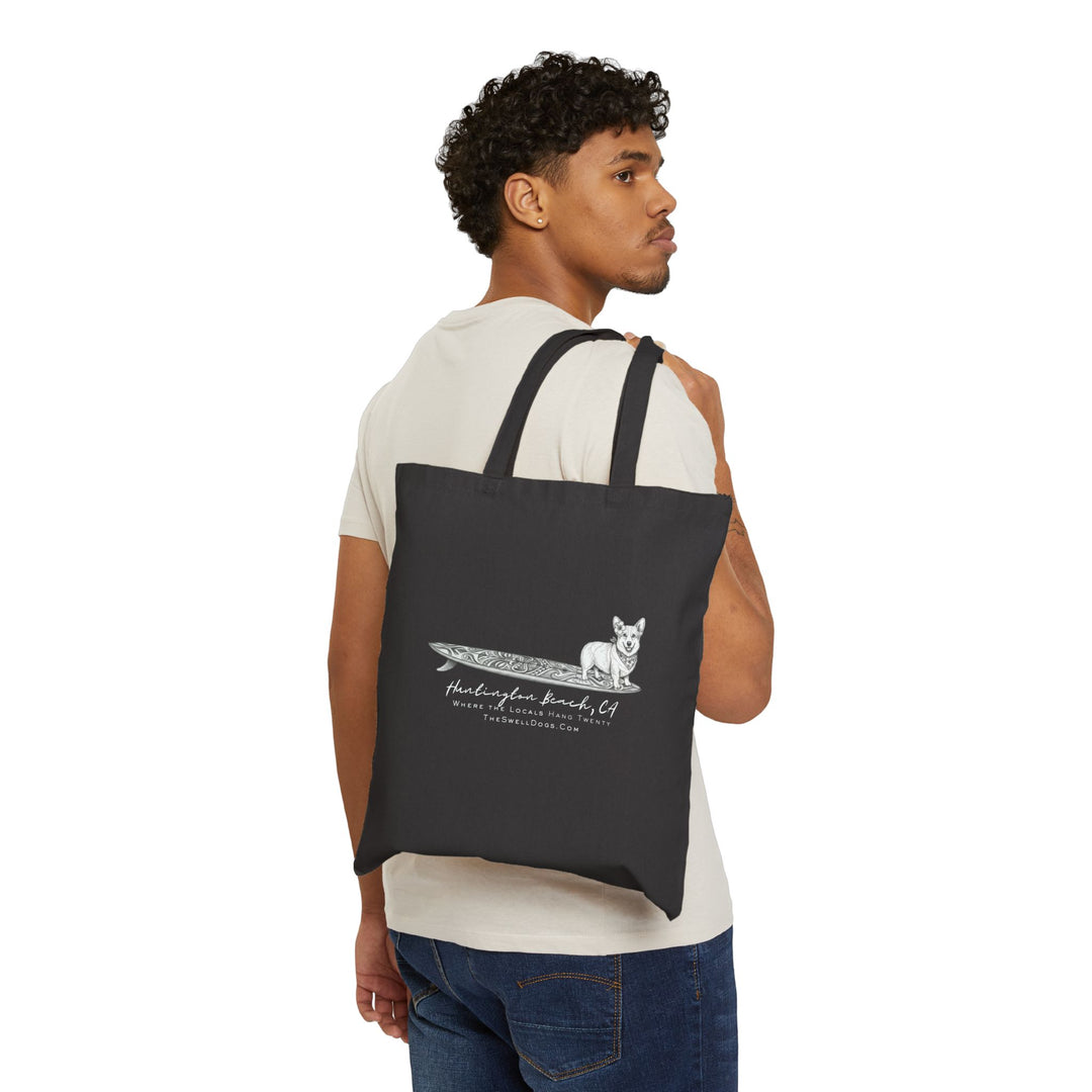 Corgi Tiki Surfboard HB Edition Beach Tote