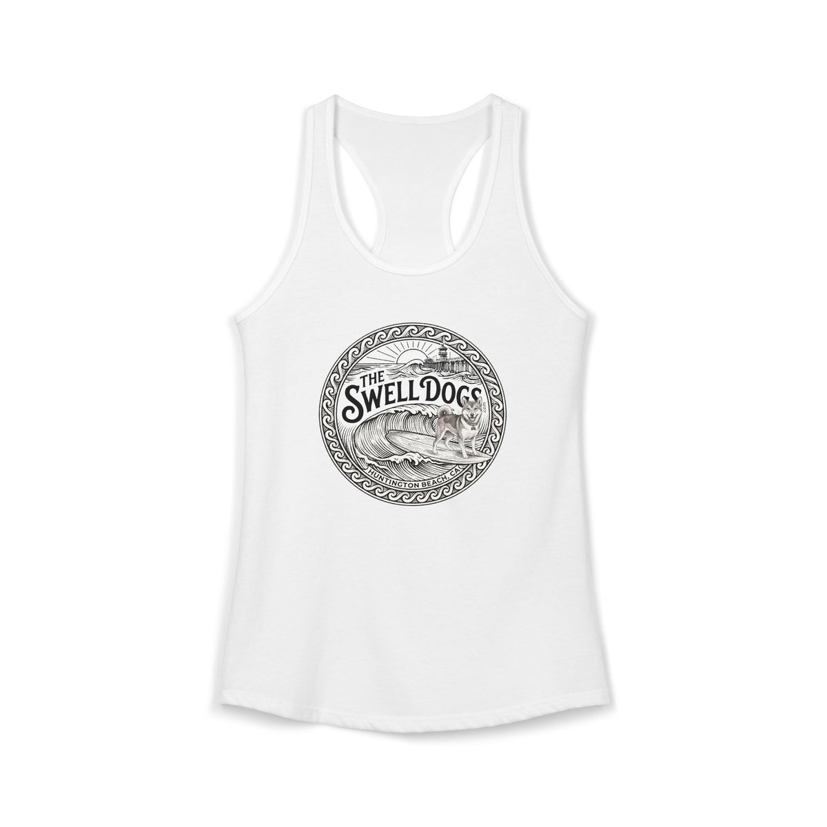 Shiba Inu Swell Dogs Racerback Tank