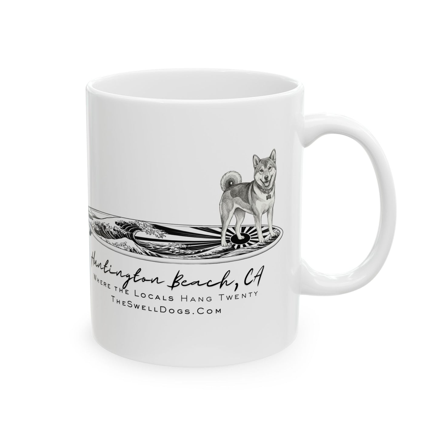 Shiba Inu Rising Wave HB Edition 11 oz Coffee Mug