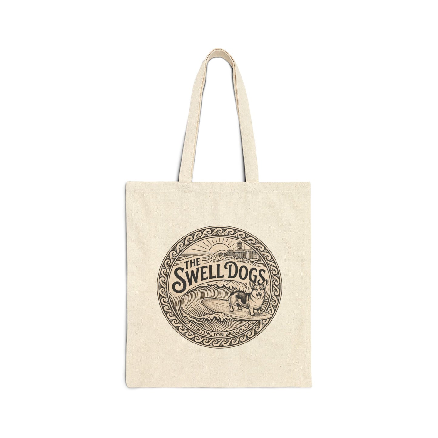 Corgi Swell Dogs Beach Tote