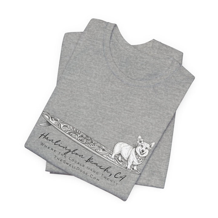 Corgi Tiki Surfboard HB Edition T-shirt