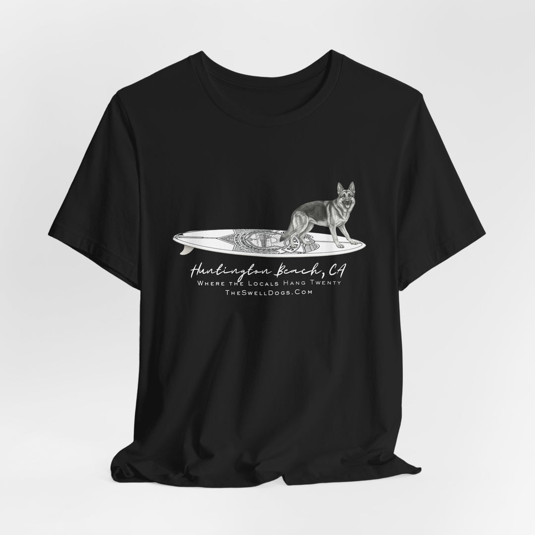 German Shepherd Service Dog Surfboard HB Edition T-Shirt