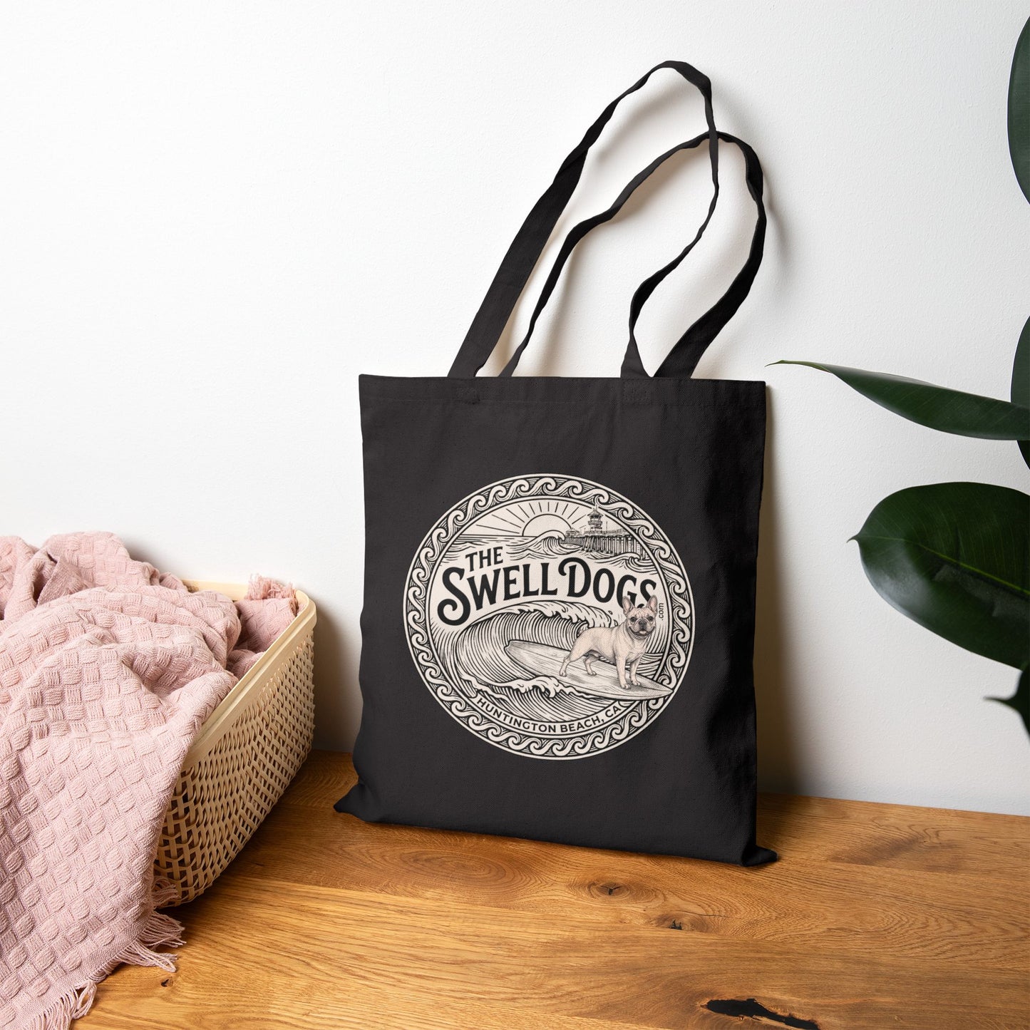 French Bulldog Swell Dogs Beach Tote