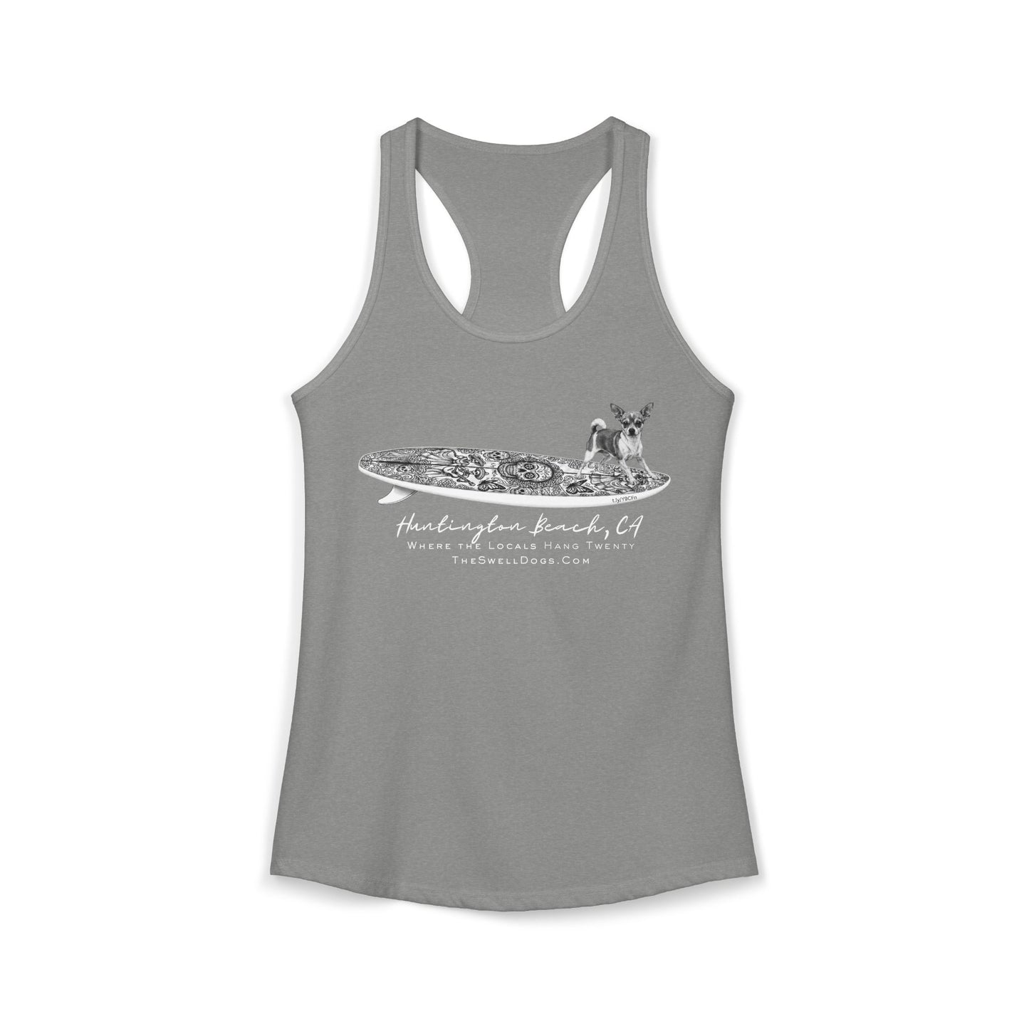 Chihuahua Dia de los Muertos HB Edition Racerback Tank