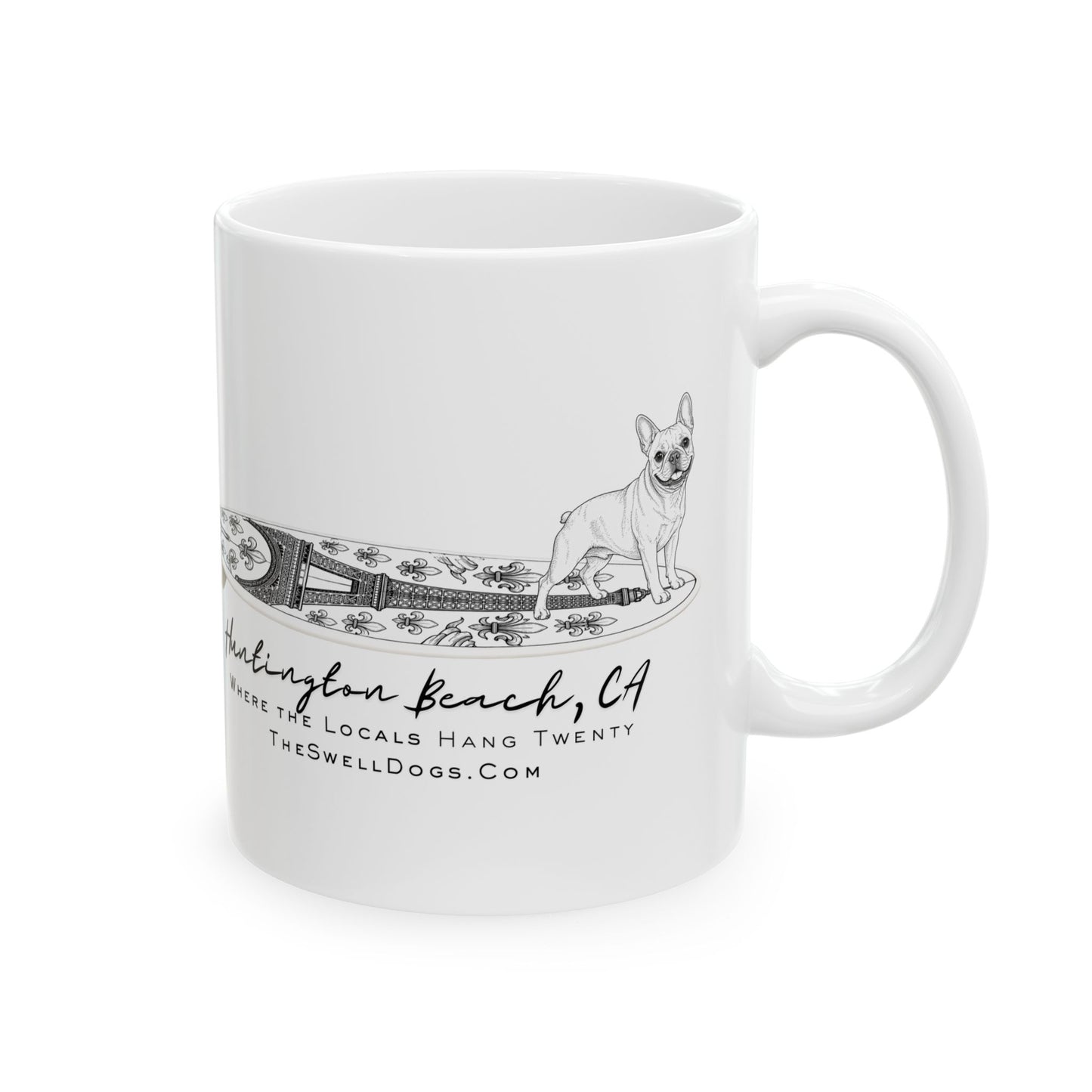 French Bulldog Eiffel Tower HB Edition 11 oz Coffee Mug