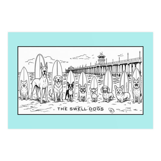 The Swell Dogs Heat One Matte Art Poster