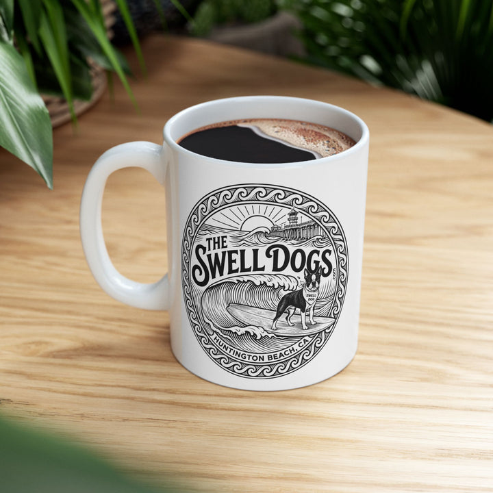Boston Terrier Swell Dogs 11oz Coffee Mug