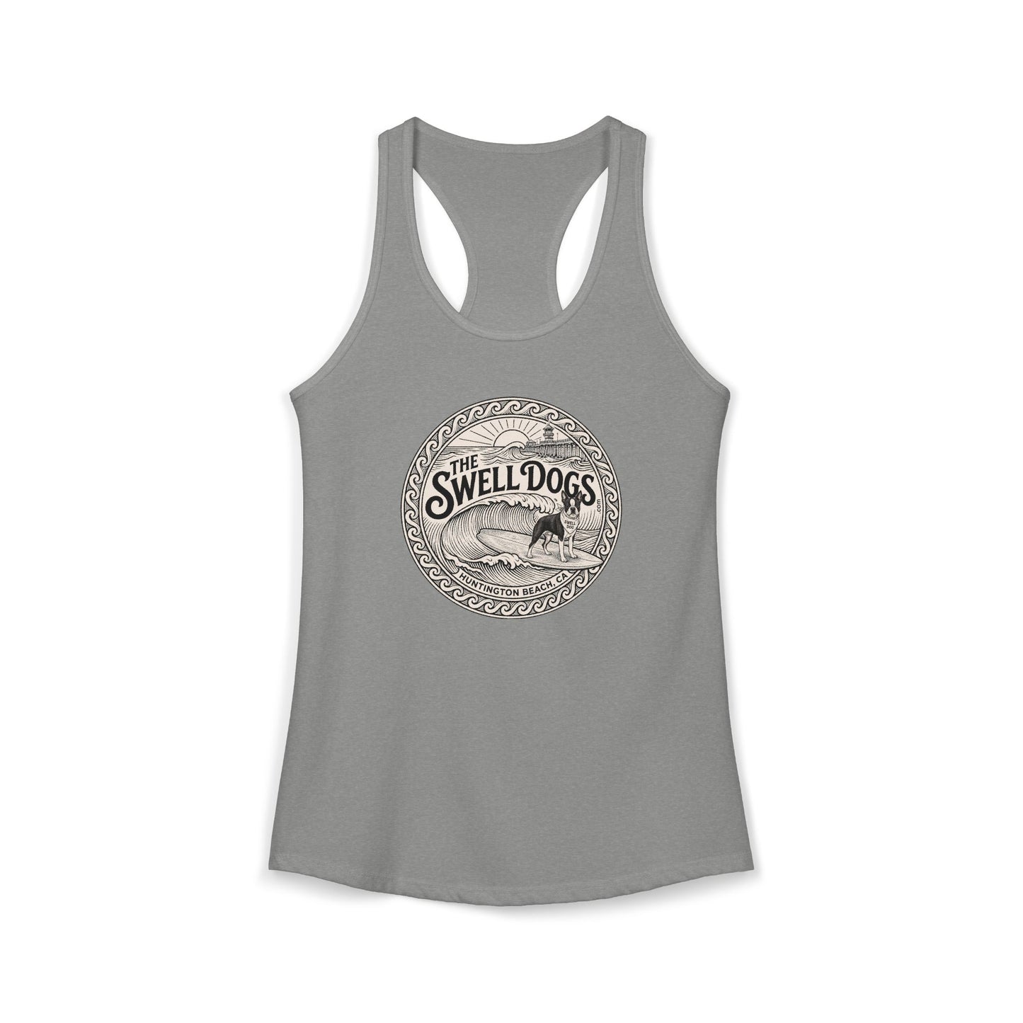 Boston Terrier Swell Dogs Racerback Tank