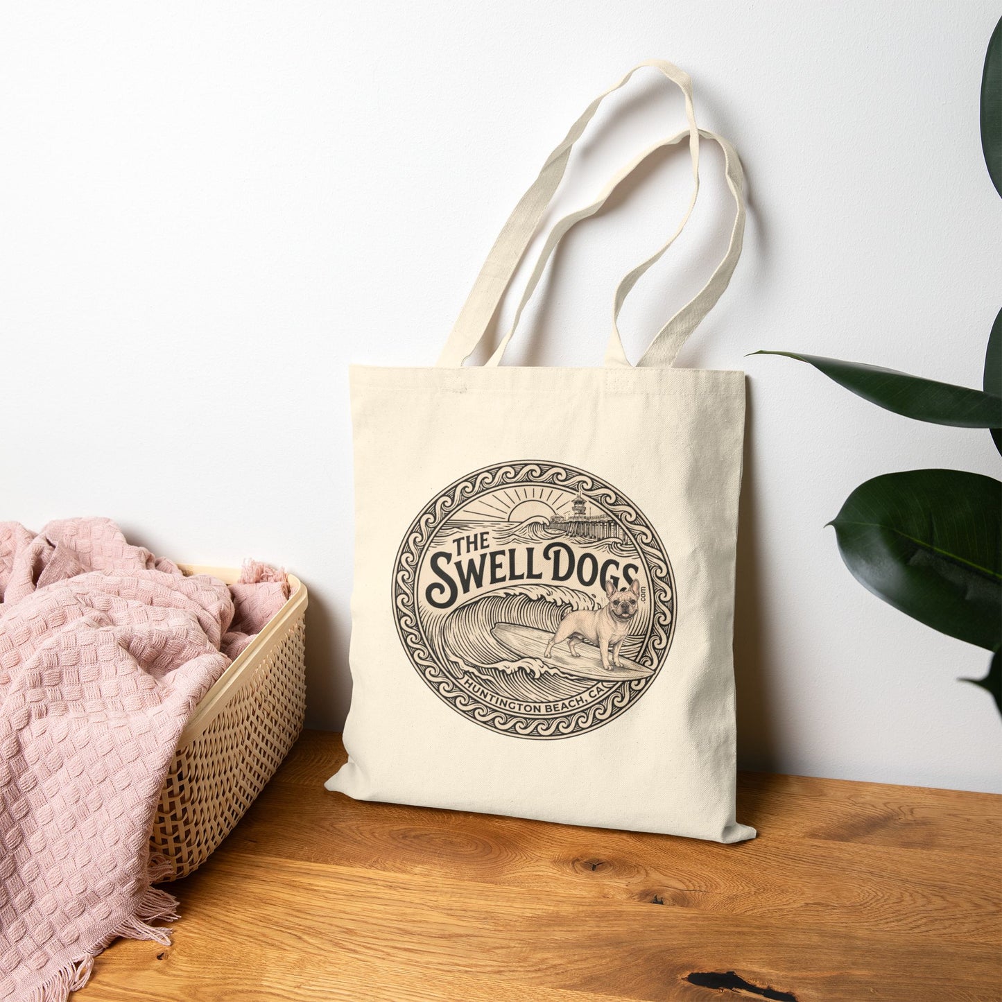 French Bulldog Swell Dogs Beach Tote