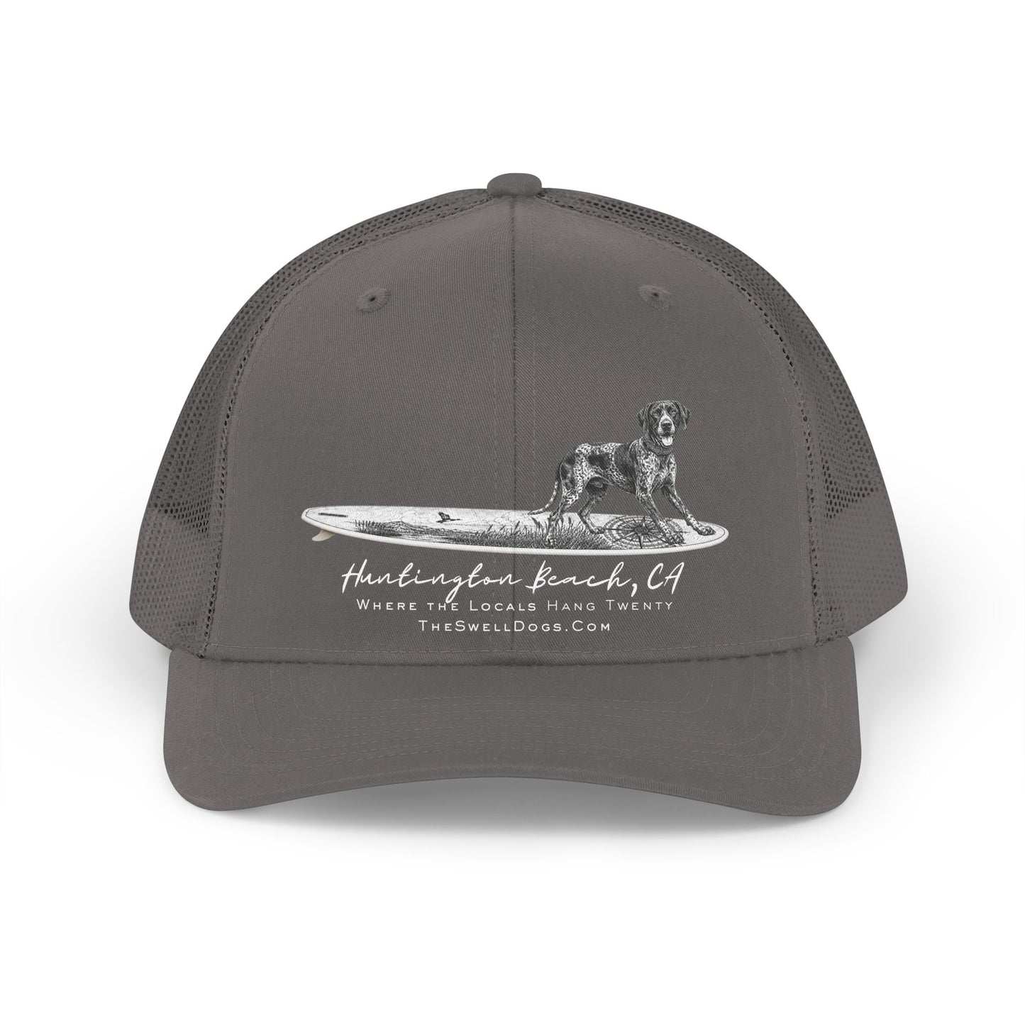 German Shorthaired Pointer Point Break Surfboard HB Edition Trucker Hat