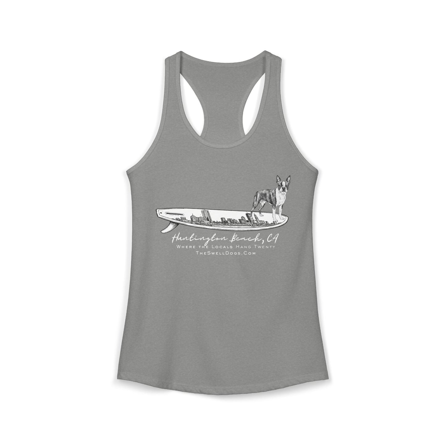 Boston Terrier Boston Skyline HB Edition Racerback Tank