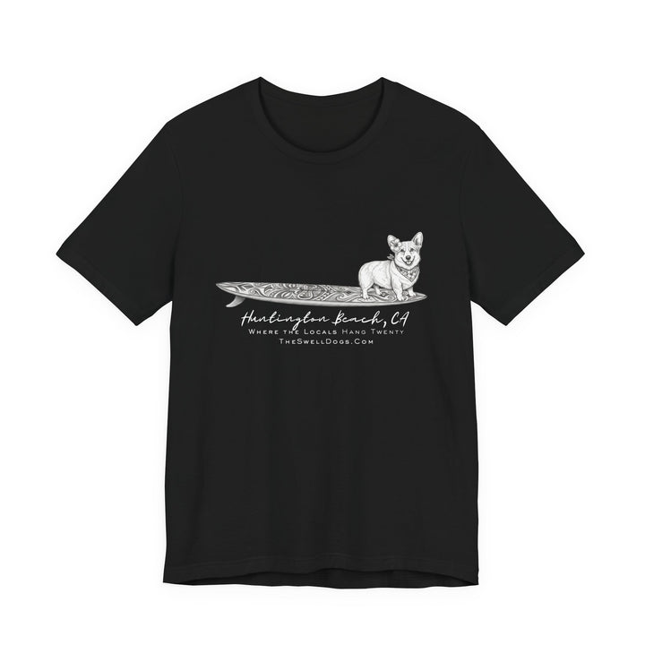 Corgi Tiki Surfboard HB Edition T-shirt