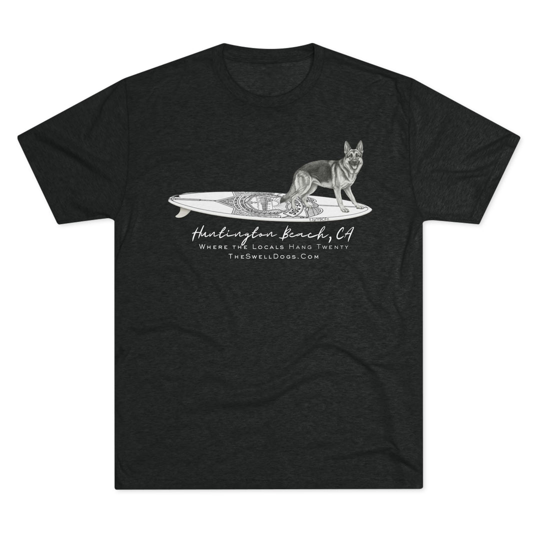 German Shepherd Service Dog Surfboard HB Edition T-Shirt