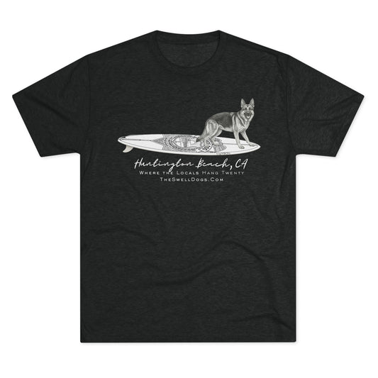 German Shepherd Service Dog Surfboard HB Edition T-Shirt
