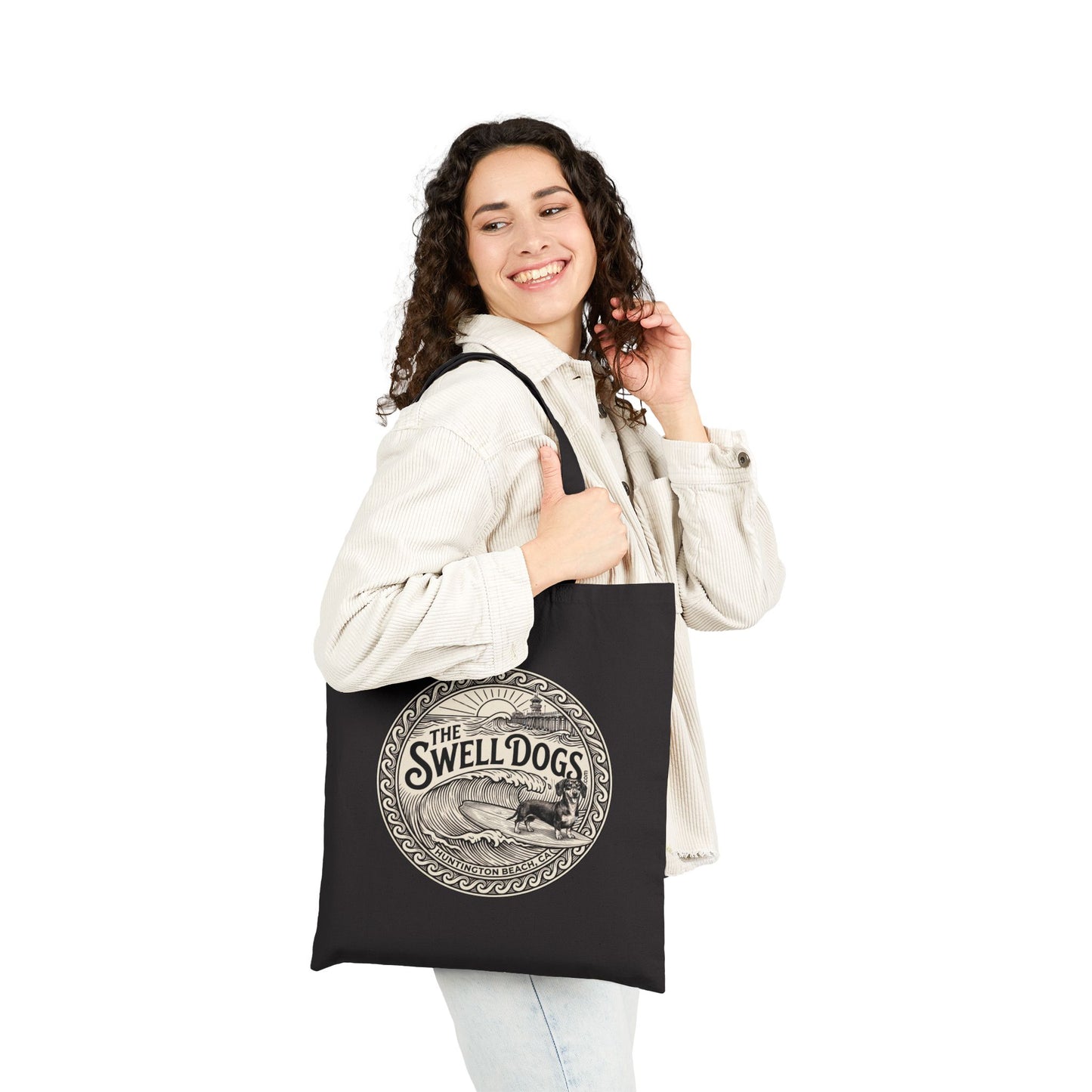 Dachshund Swell Dogs Beach Tote