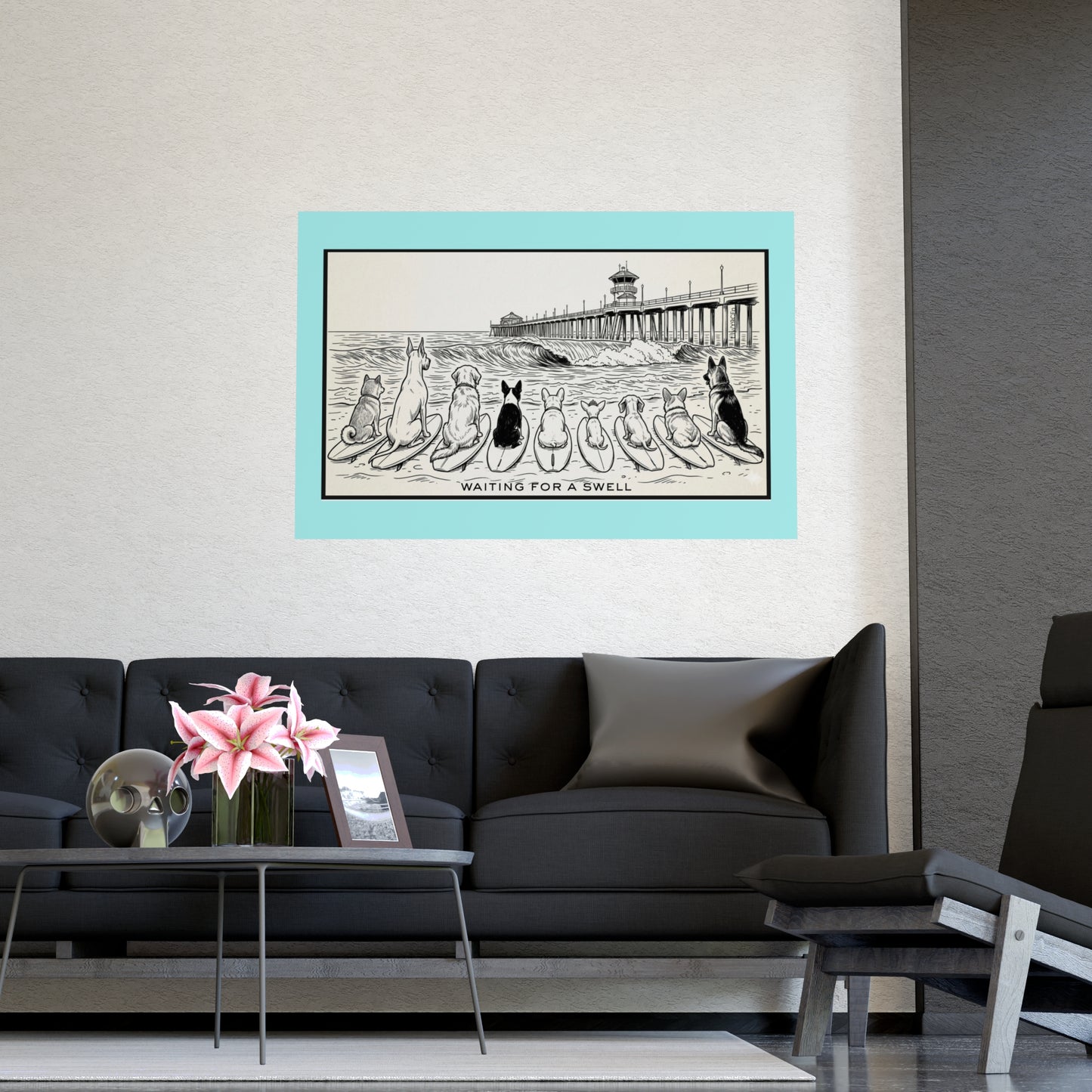 Waiting for a Swell Heat One Matte Art Poster