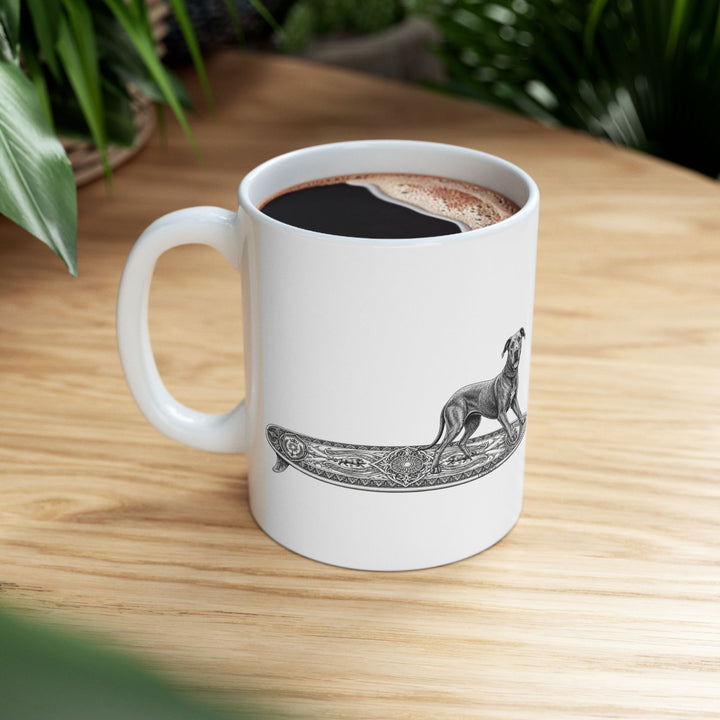 Great Dane Apollo Tide Surfboard 11 oz Coffee Mug