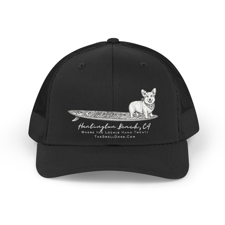 Corgi Tiki Surfboard HB Edition Trucker Hat
