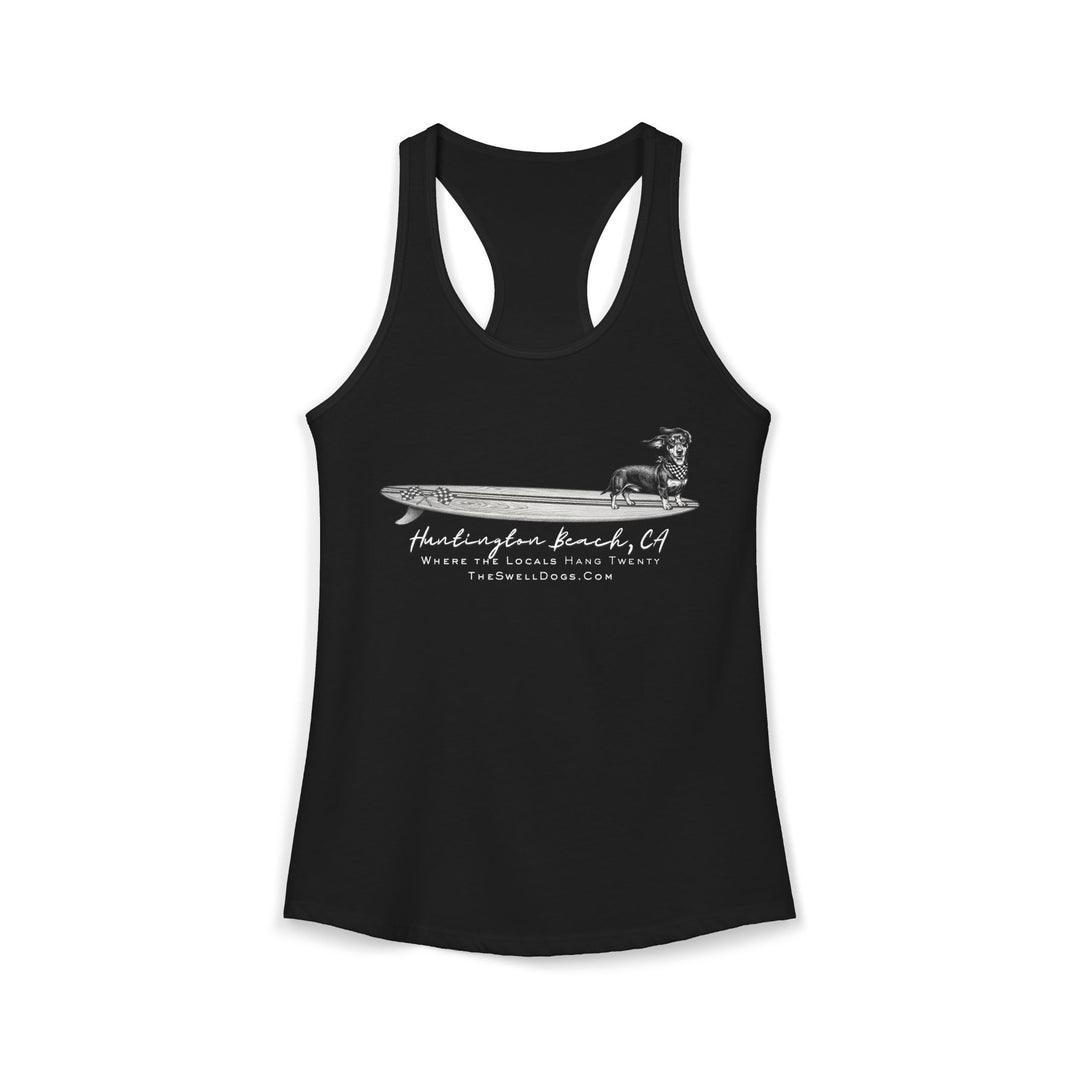 Dachshund Racing Flags HB Edition Racerback Tank