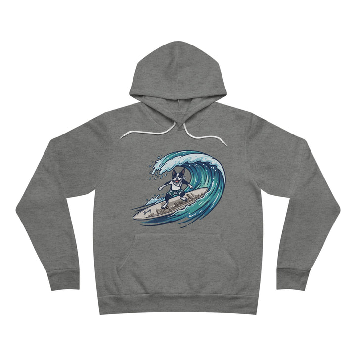 Boston Terrier Barrel Surf Color Pullover Hoodie