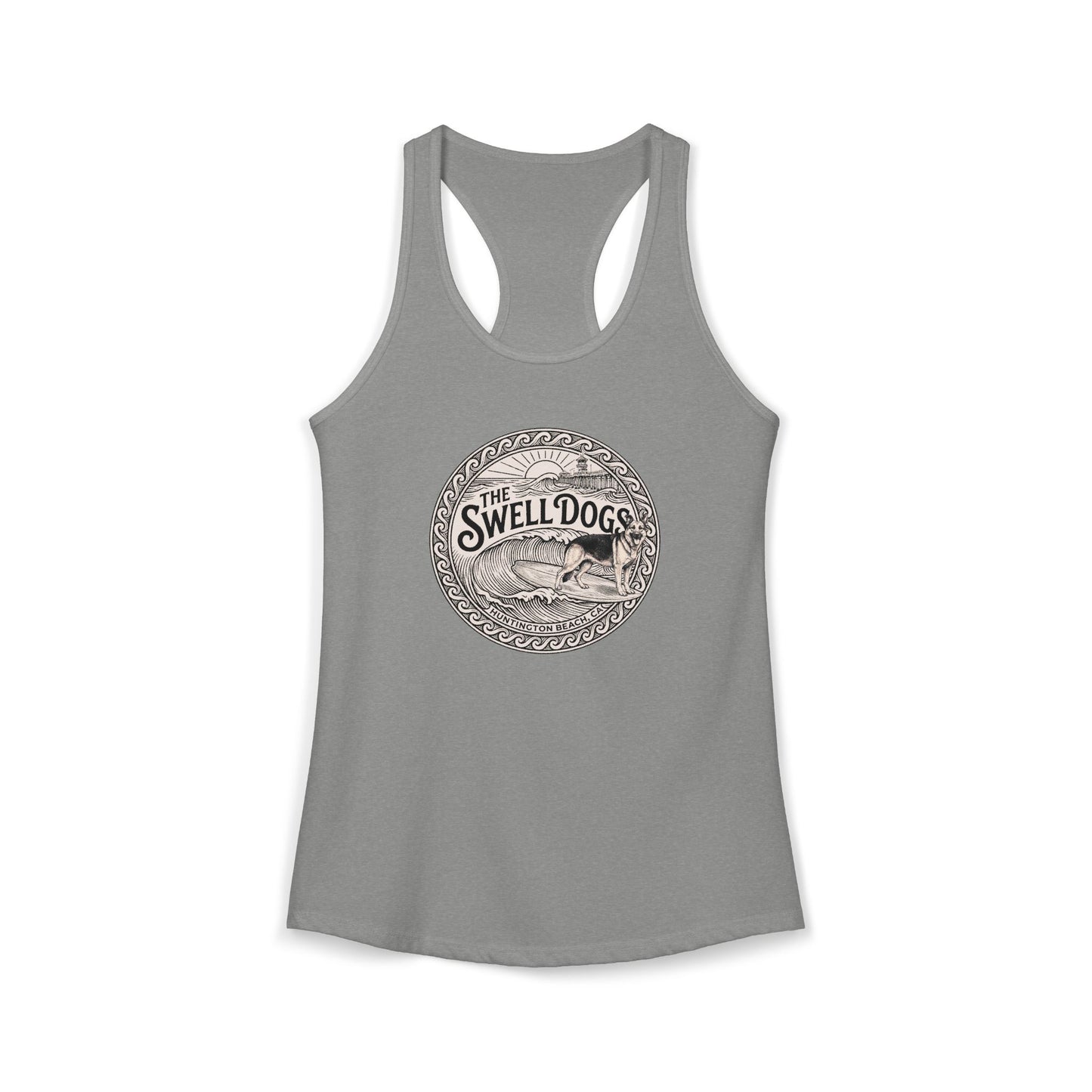 German Shepherd Swell Dogs Racerback Tank