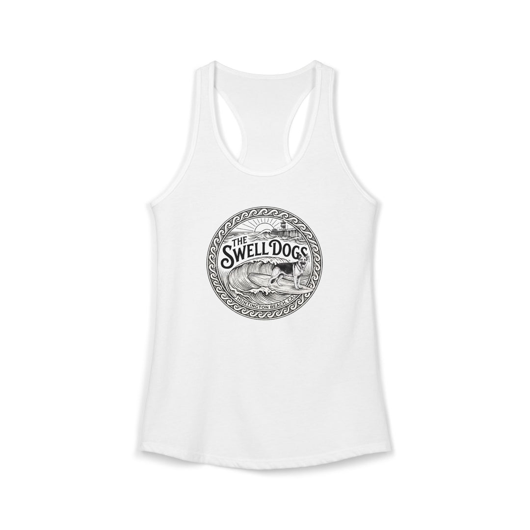 German Shepherd Swell Dogs Racerback Tank