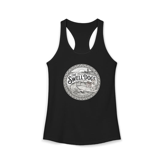 Shiba Inu Swell Dogs Racerback Tank