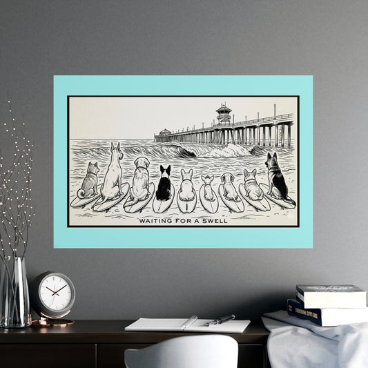 Waiting for a Swell Heat One Matte Art Poster