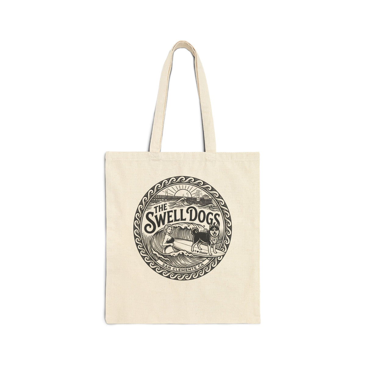 Annine & Sky Swell Dogs Beach Tote