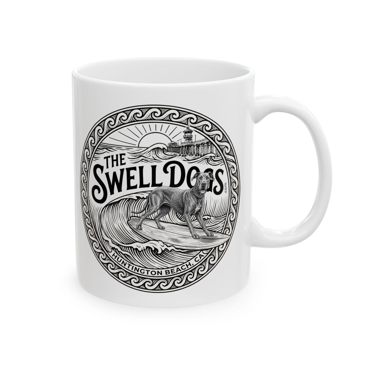 Great Dane Swell Dogs 11 oz Coffee Mug