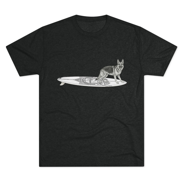 German Shepherd Service Dog Surfboard T-Shirt