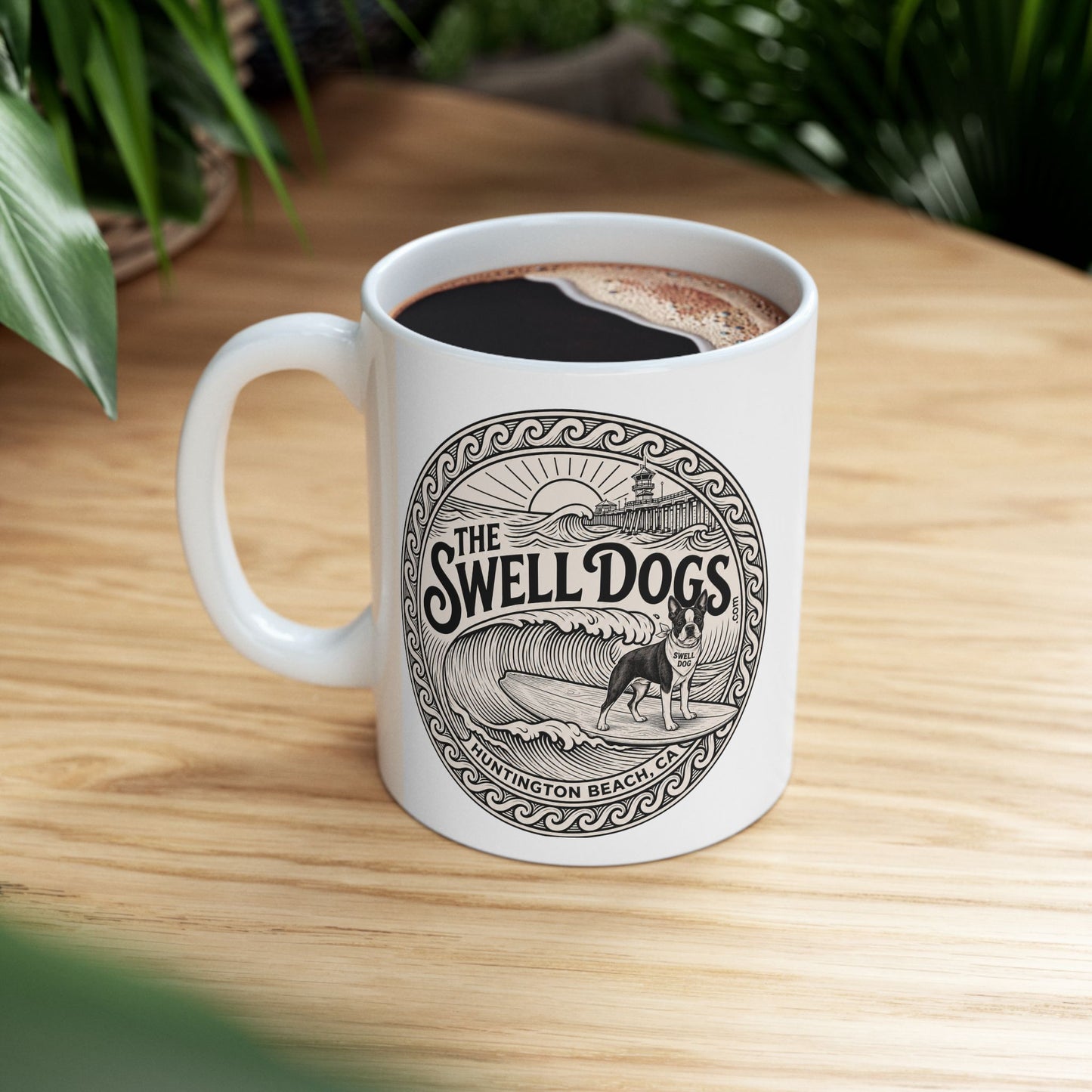 Boston Terrier Swell Dogs 11oz Coffee Mug