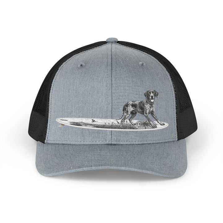 German Shorthaired Pointer Point Break Surfboard Trucker Hat