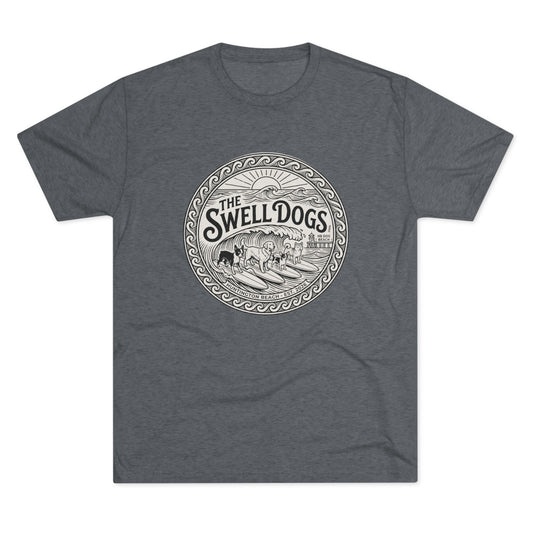 Gray tshirt with The Swell dogs logo on it.