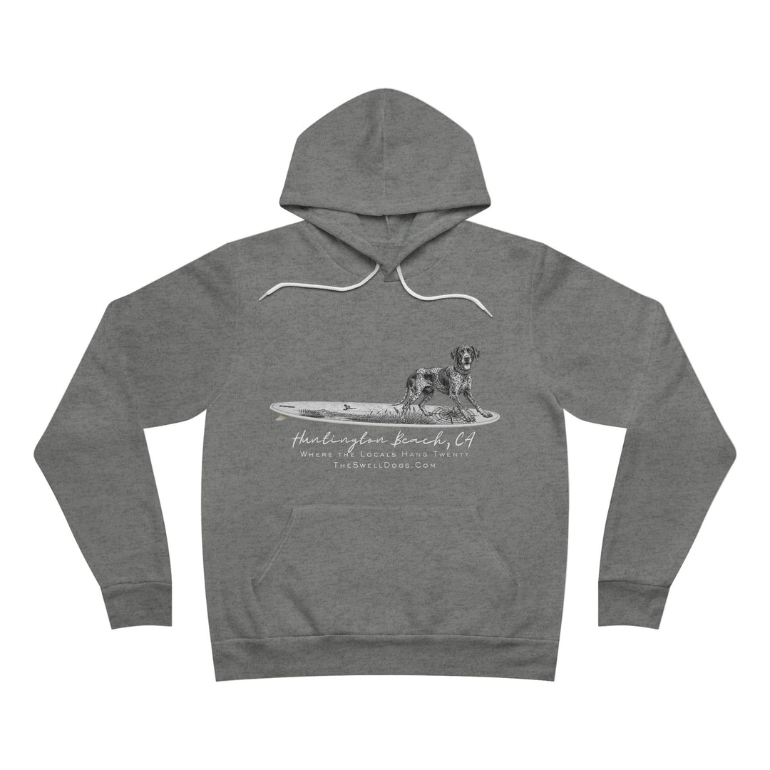 German Shorthaired Pointer Point Break Surfboard HB Edition Pullover Hoodie