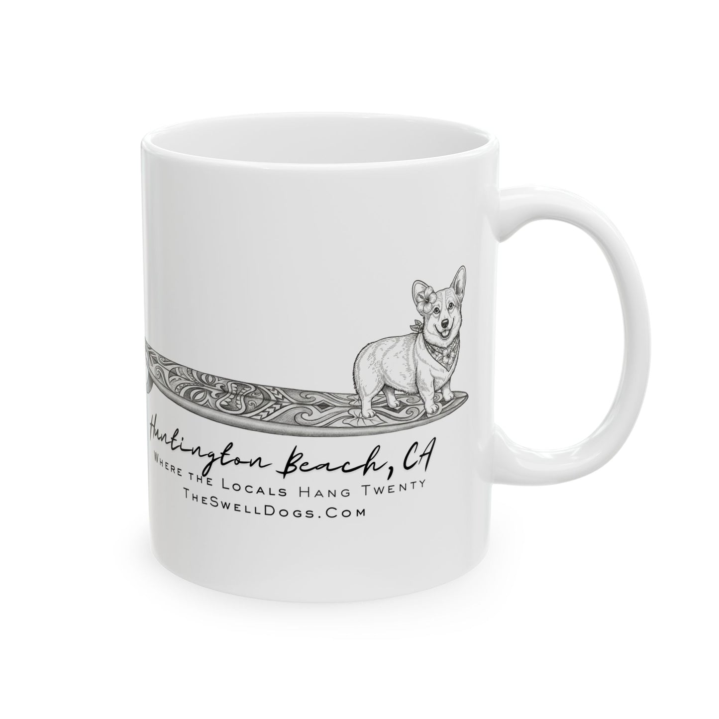 Corgi Tiki HB Edition 11 oz Coffee Mug