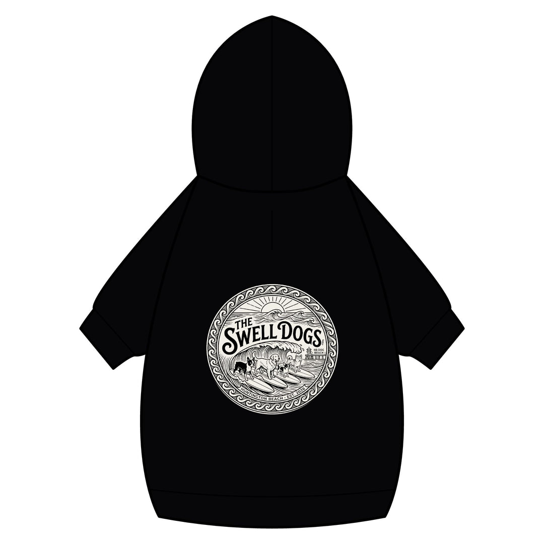 The Swell Dogs Pet Hoodie — Cotton Fleece Dog Sweatshirt with Collar Hole