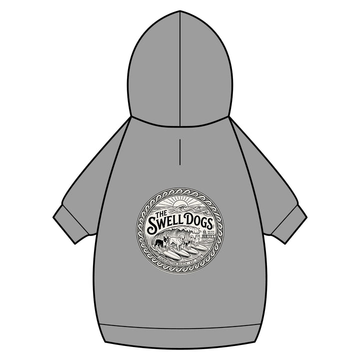 The Swell Dogs Pet Hoodie — Cotton Fleece Dog Sweatshirt with Collar Hole