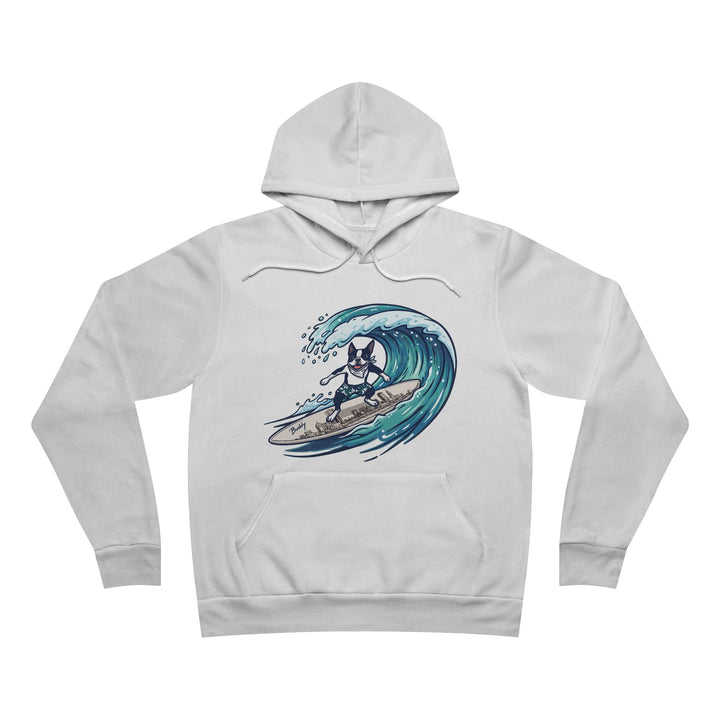 Boston Terrier Barrel Surf Color Pullover Hoodie
