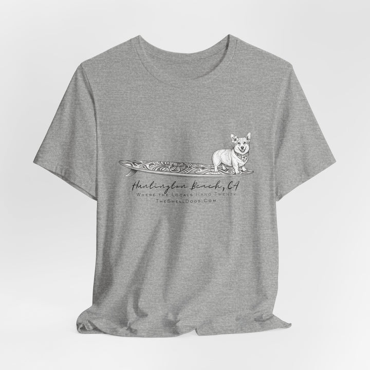 Corgi Tiki Surfboard HB Edition T-shirt