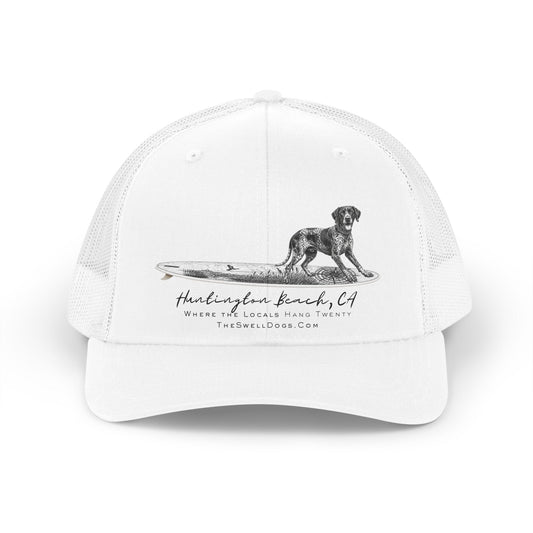 German Shorthaired Pointer Point Break Surfboard HB Edition Trucker Hat