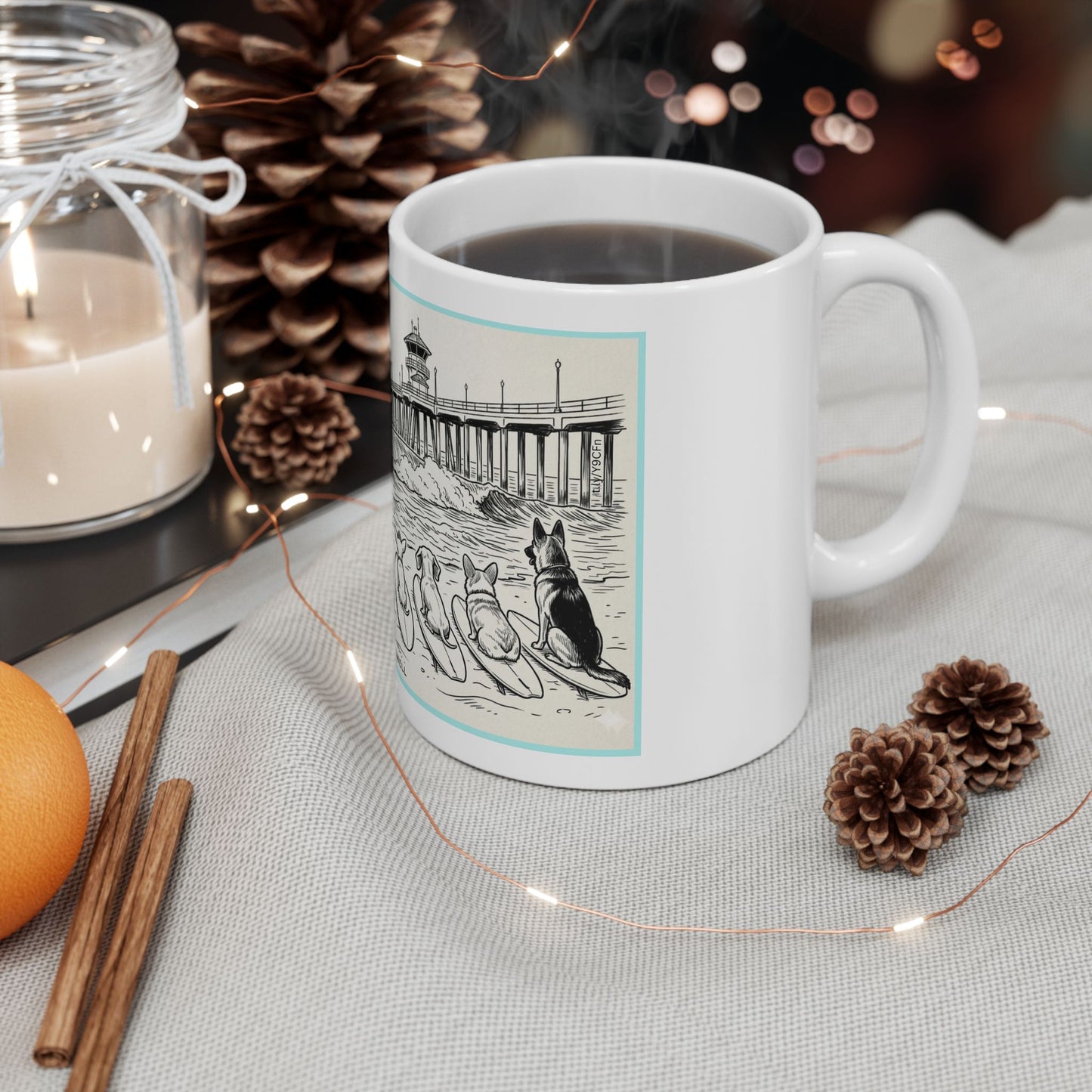Waiting for a Swell Heat One 11 oz Coffee Mug