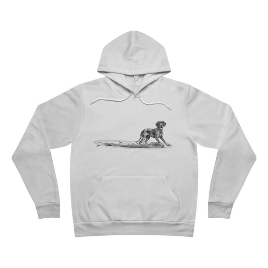 German Shorthaired Pointer Point Break Surfboard Pullover Hoodie