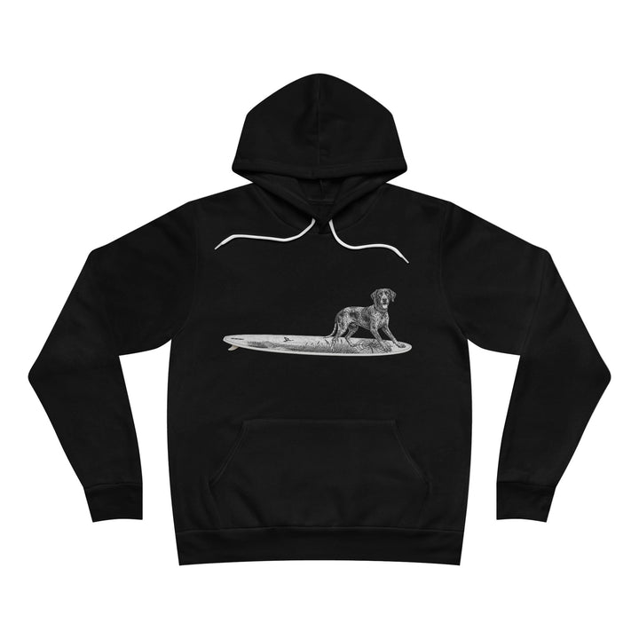 German Shorthaired Pointer Point Break Surfboard Pullover Hoodie